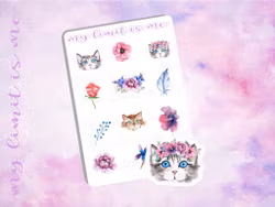 Cats and flowers