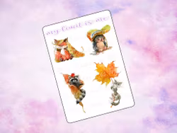 Cute fall animals