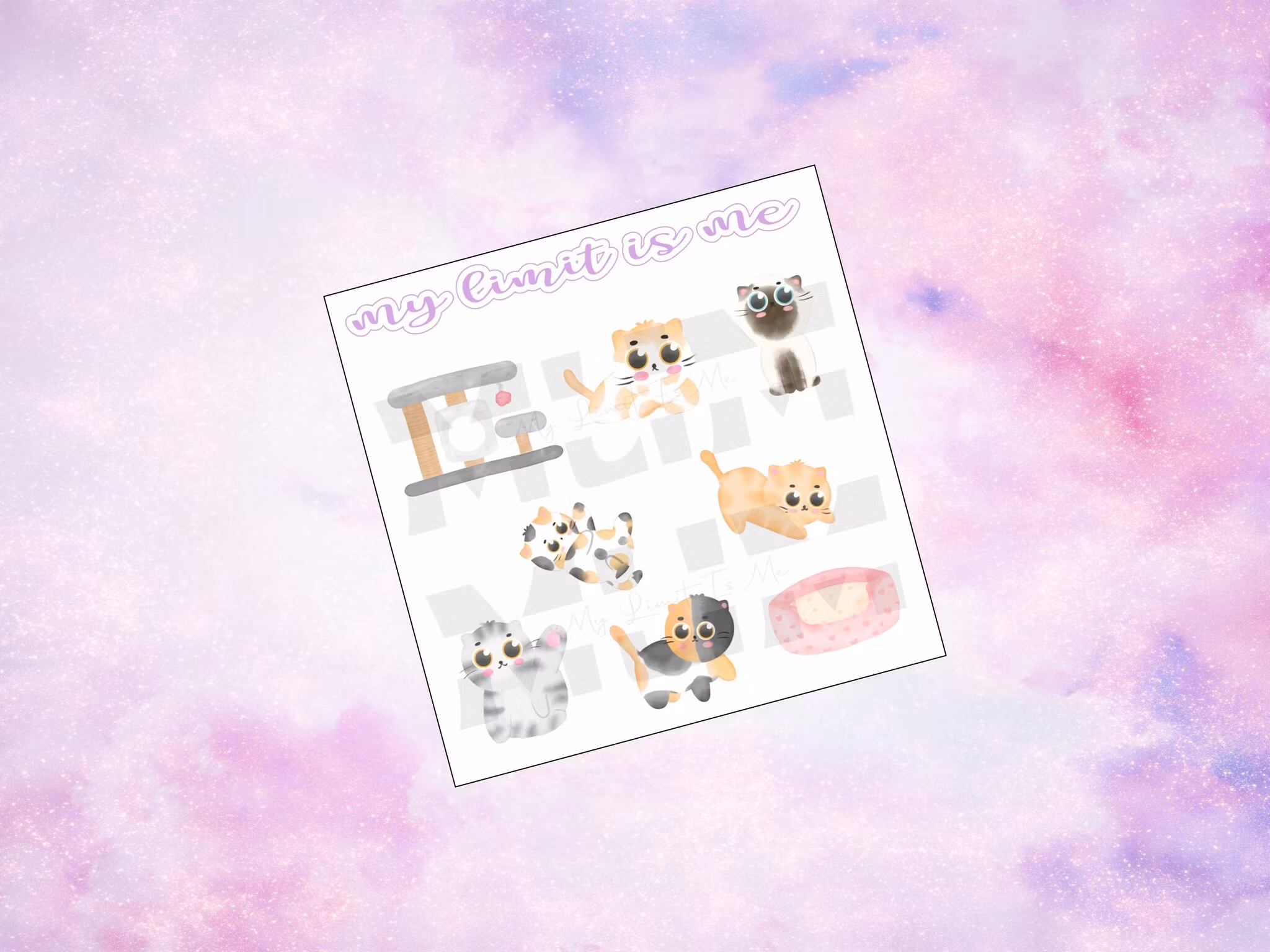 Hobonichi Cousin - Pink Themed Cats