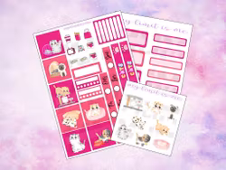 Hobonichi Cousin - Pink Themed Cats