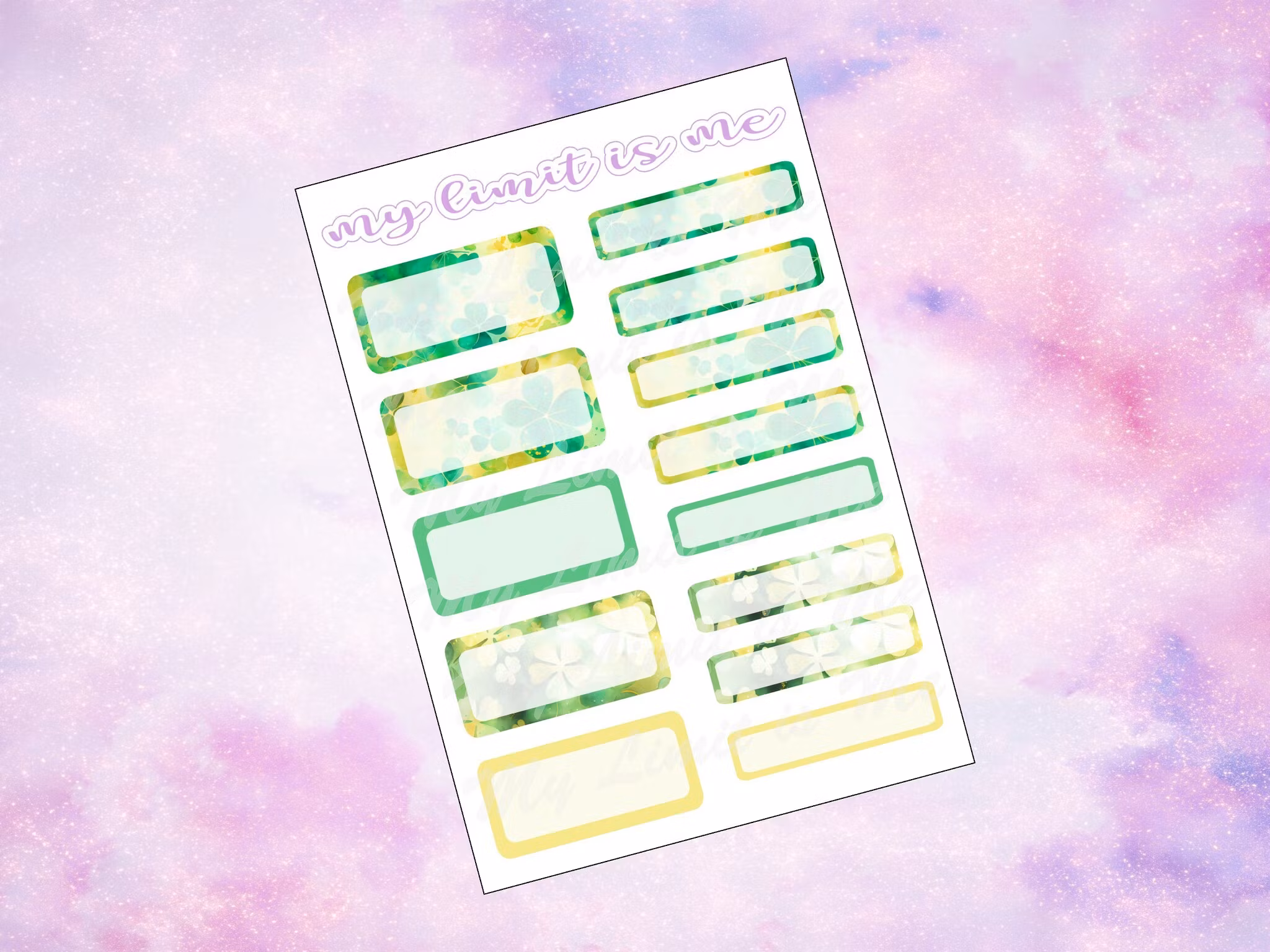 Hobonichi Cousin - Green Fairy (St. Patricks day)