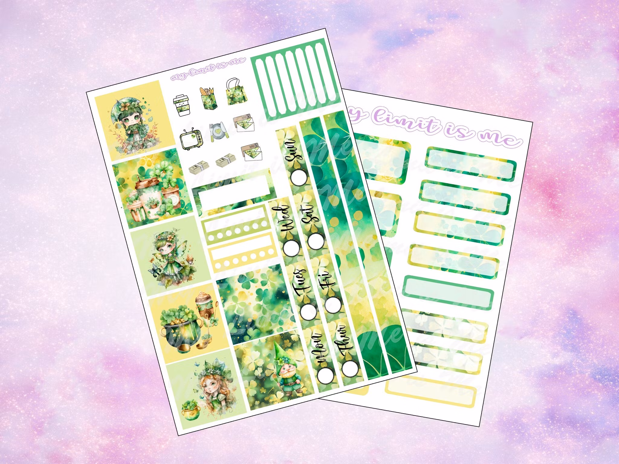 Hobonichi Cousin - Green Fairy (St. Patricks day)