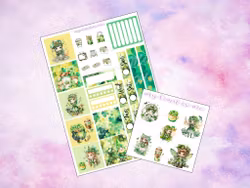 Hobonichi Cousin - Green Fairy (St. Patricks day)