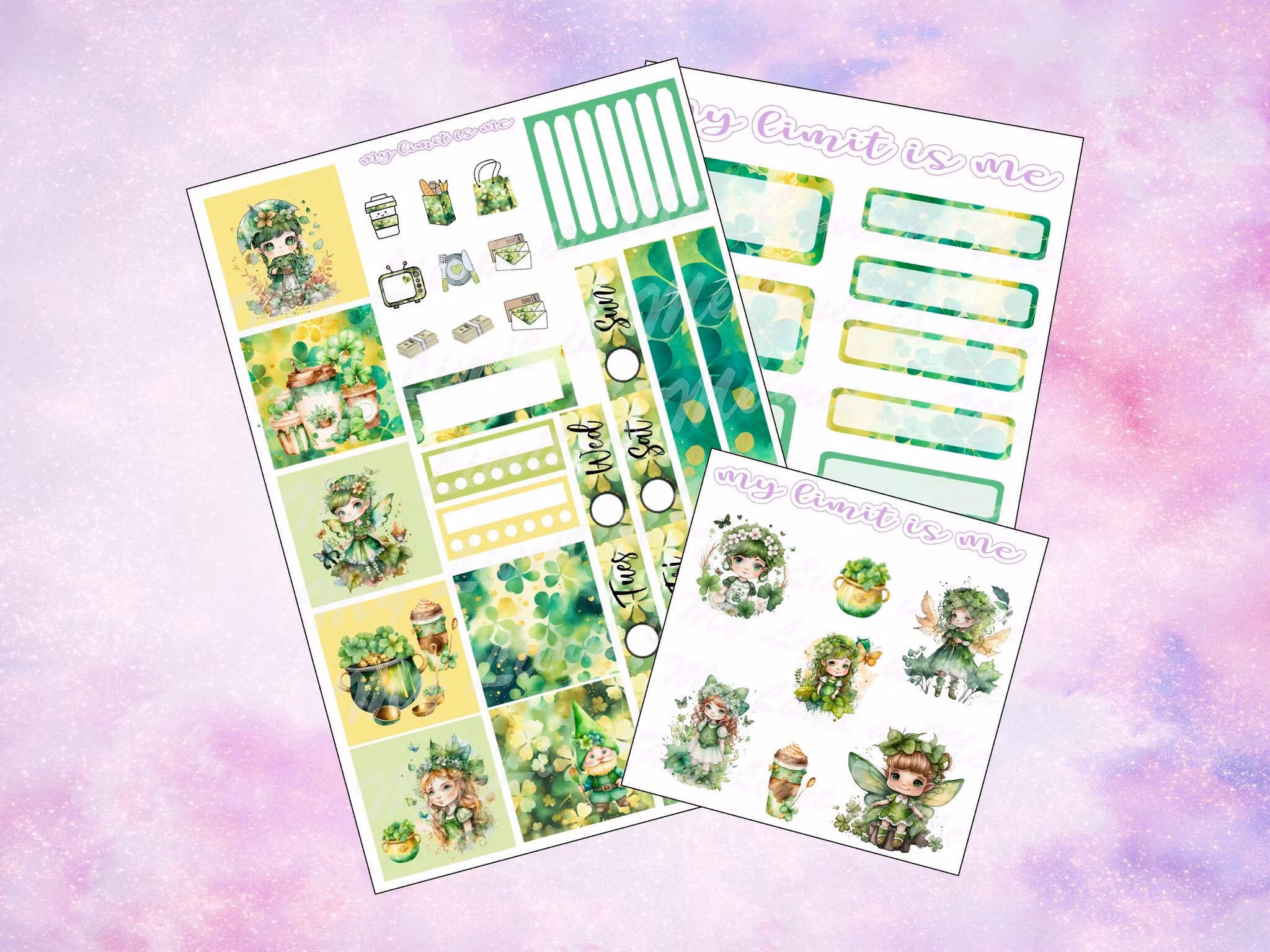 Hobonichi Cousin - Green Fairy (St. Patricks day)