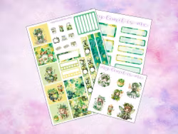 Hobonichi Cousin - Green Fairy (St. Patricks day)