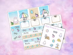 Happy Planner - Beach Penguin ♥