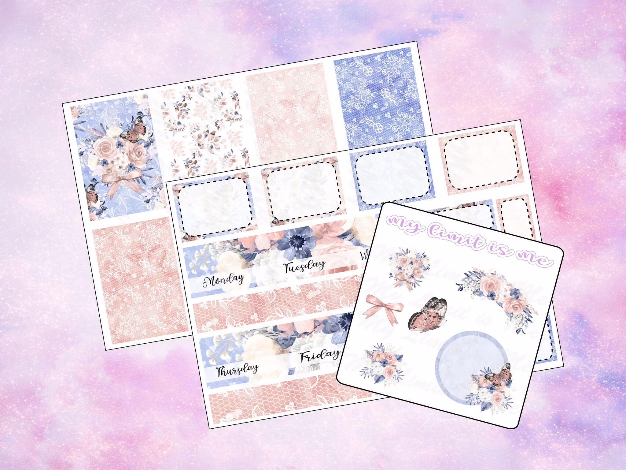Happy Planner - Blue and Blush