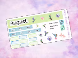 Hobonichi Weeks - August monthly