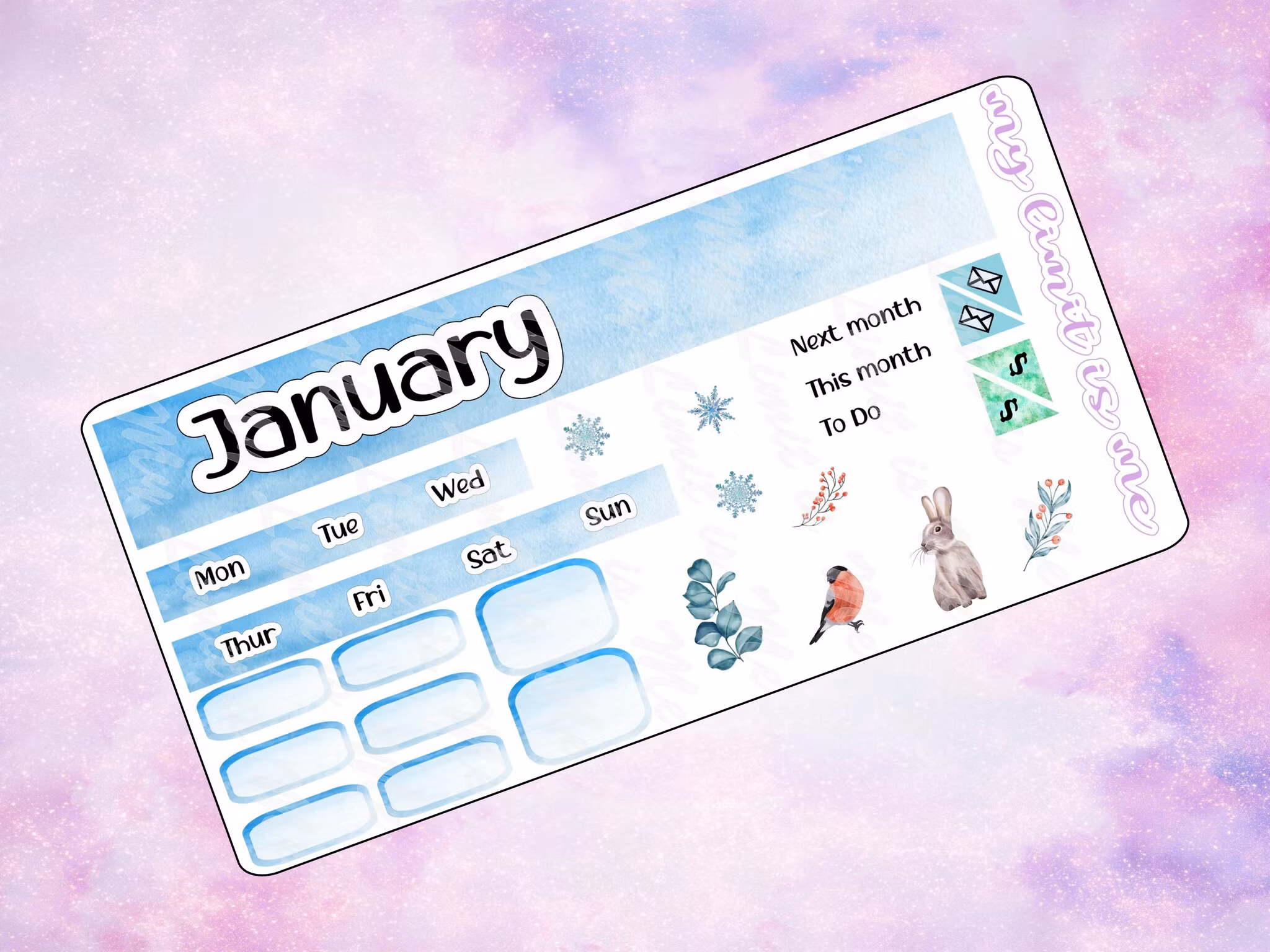 Hobonichi Weeks - January monthly
