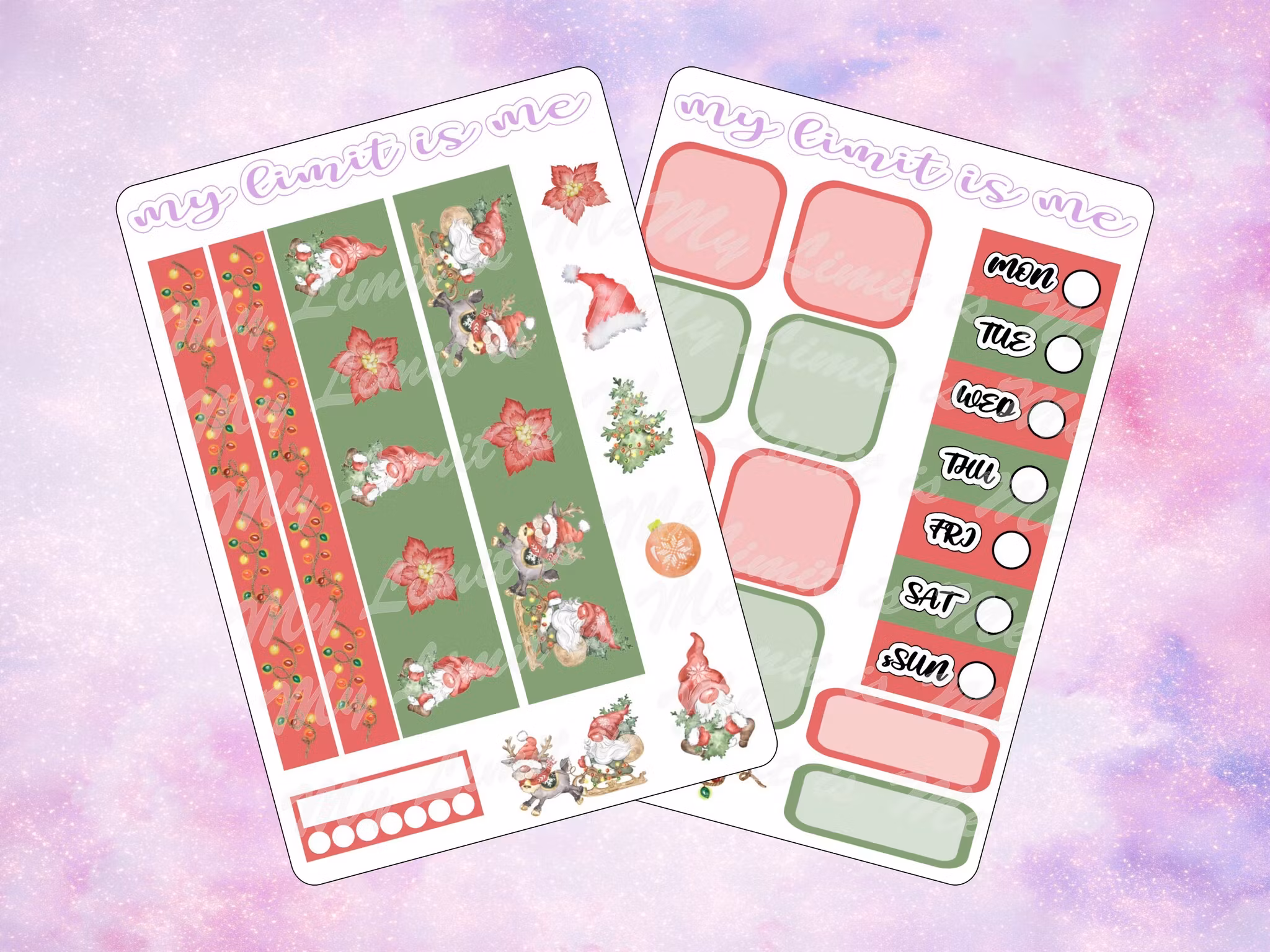 Hobonichi Weeks - Christmas Gnomes and Rudolph