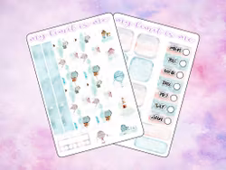 Hobonichi Weeks - Houses in clouds