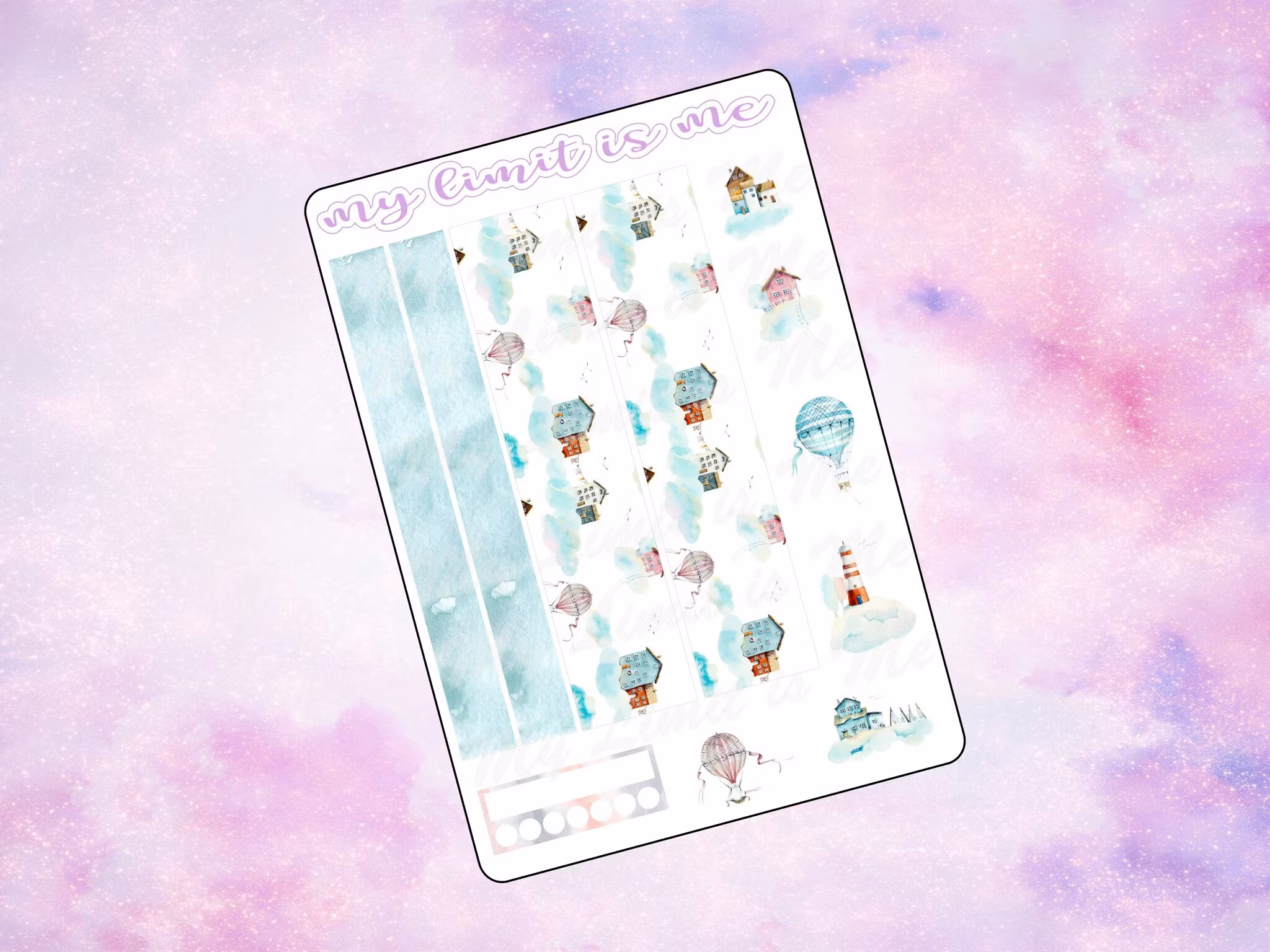 Hobonichi Weeks - Houses in clouds