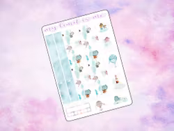 Hobonichi Weeks - Houses in clouds