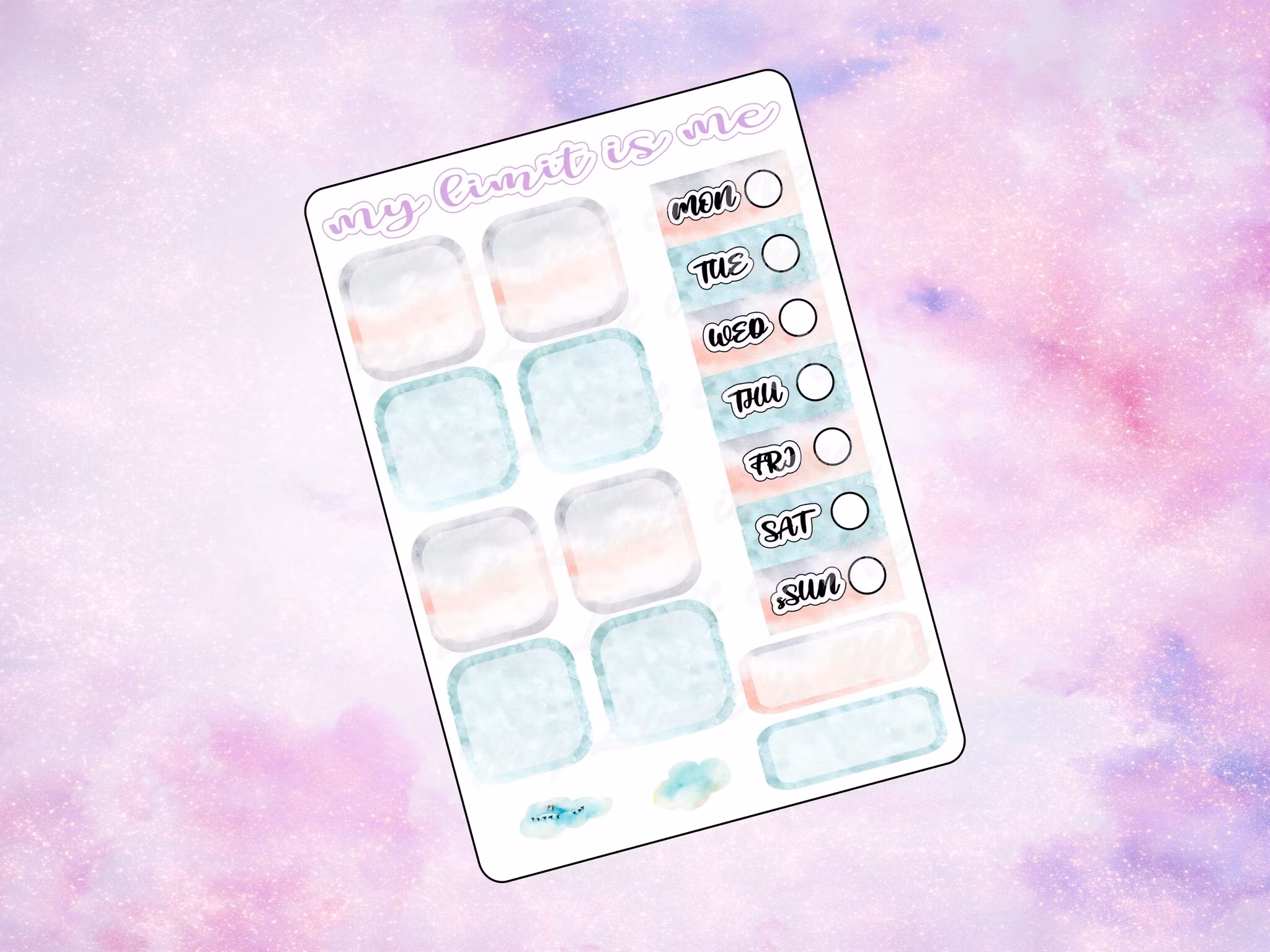 Hobonichi Weeks - Houses in clouds