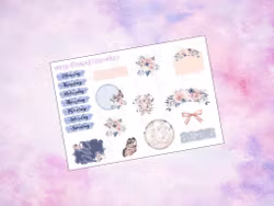 Bullet Journal - Blue and Blush