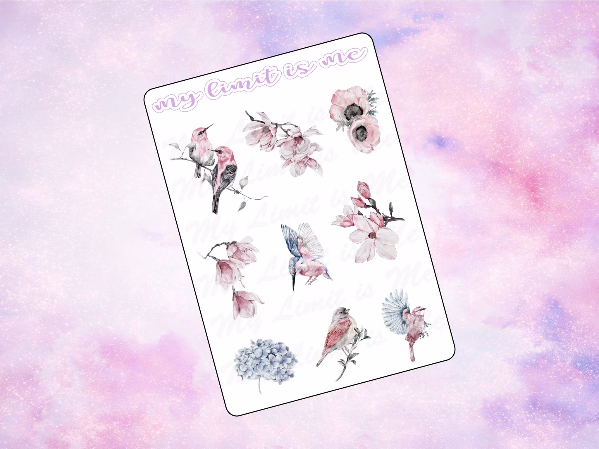 Flowers and birds
