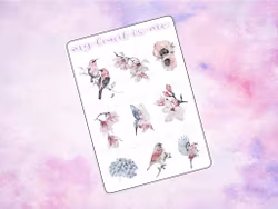 Flowers and birds
