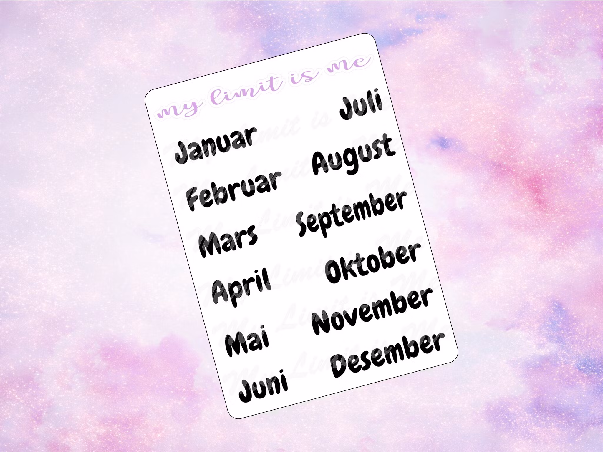Months Script