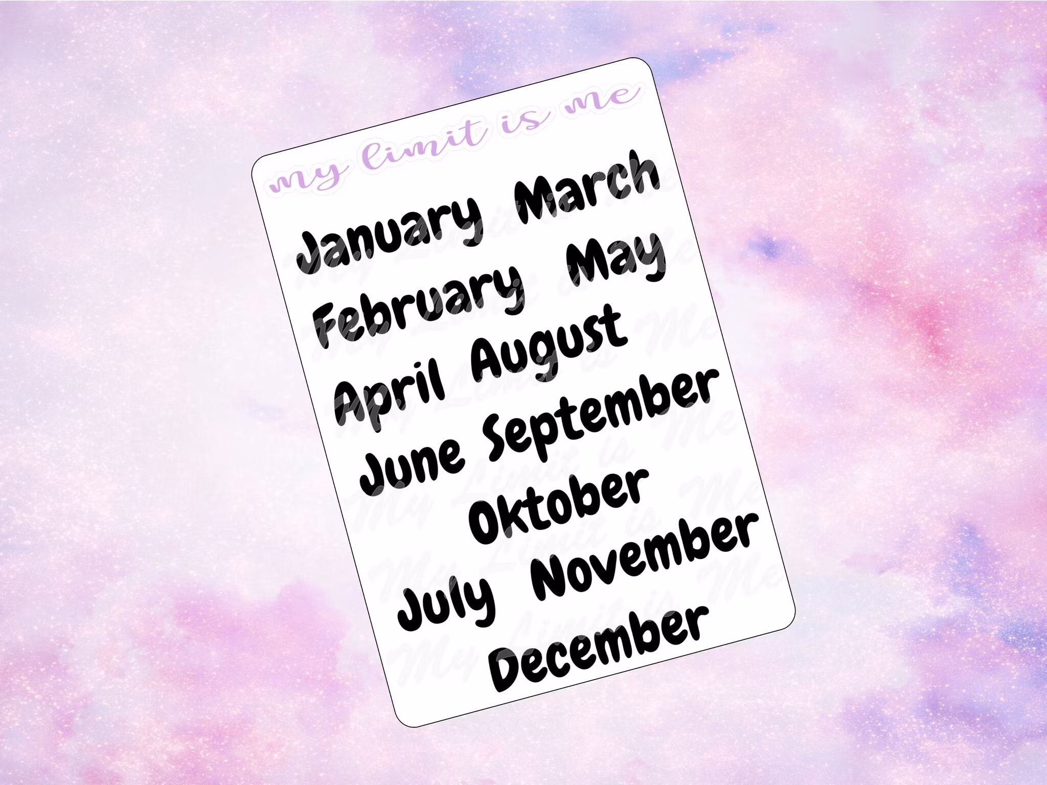 Months Script