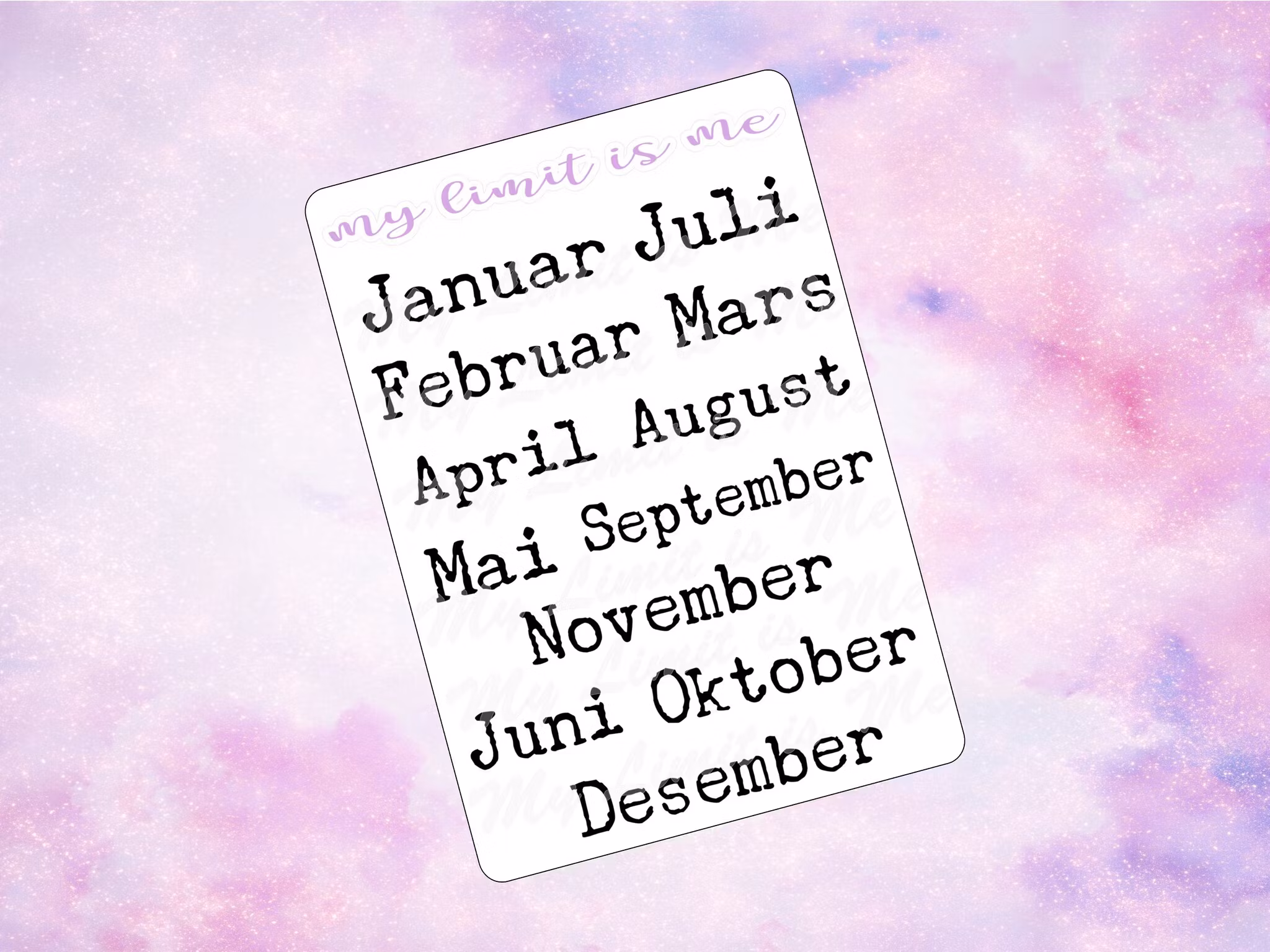 Months Script