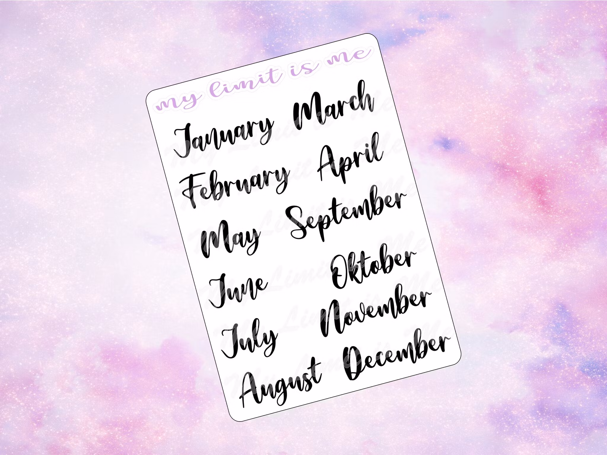 Months Script