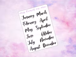 Months Script