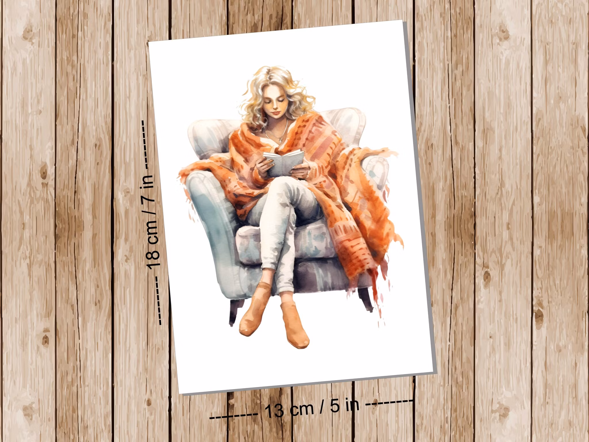Cozy Fall Reading - Art print