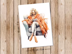 Cozy Fall Reading - Art print
