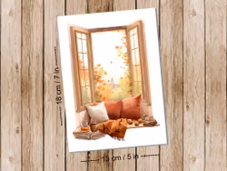 Fall by the window - Art print