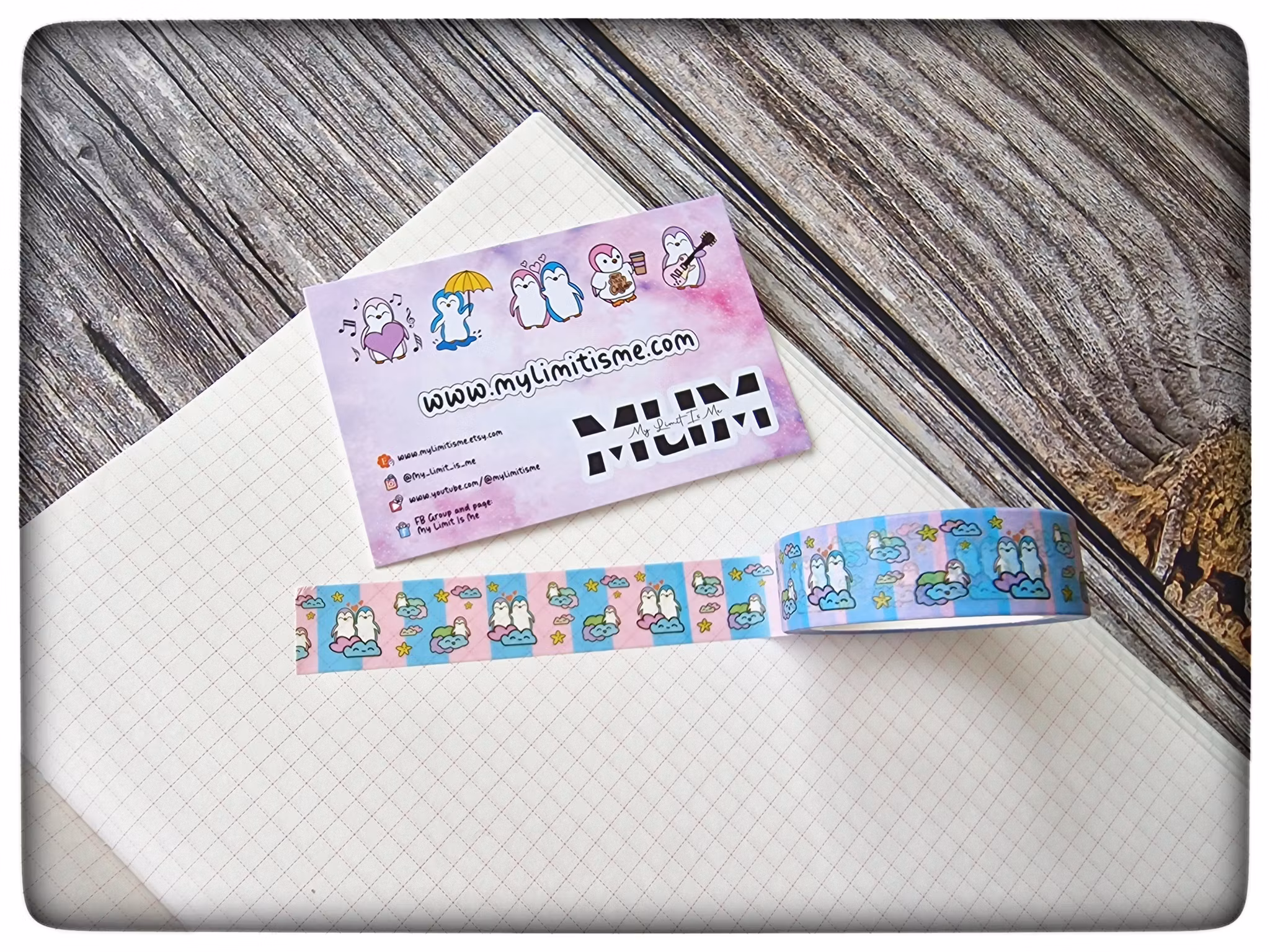 Penguin in the clouds Washi ♥