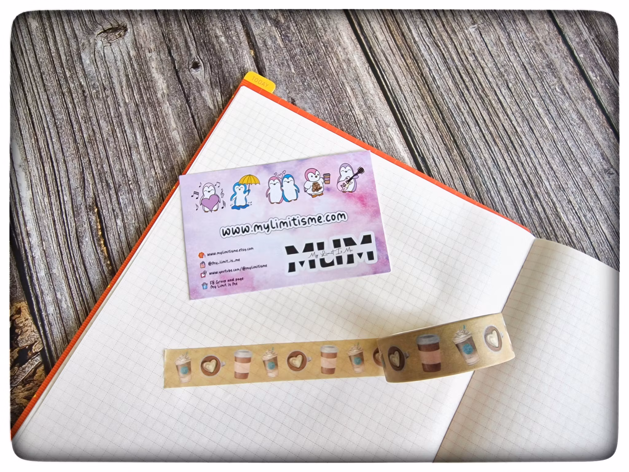 Coffee themed Washi