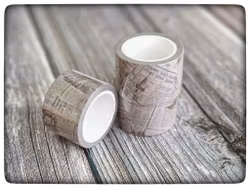 Newspaper themed Washi