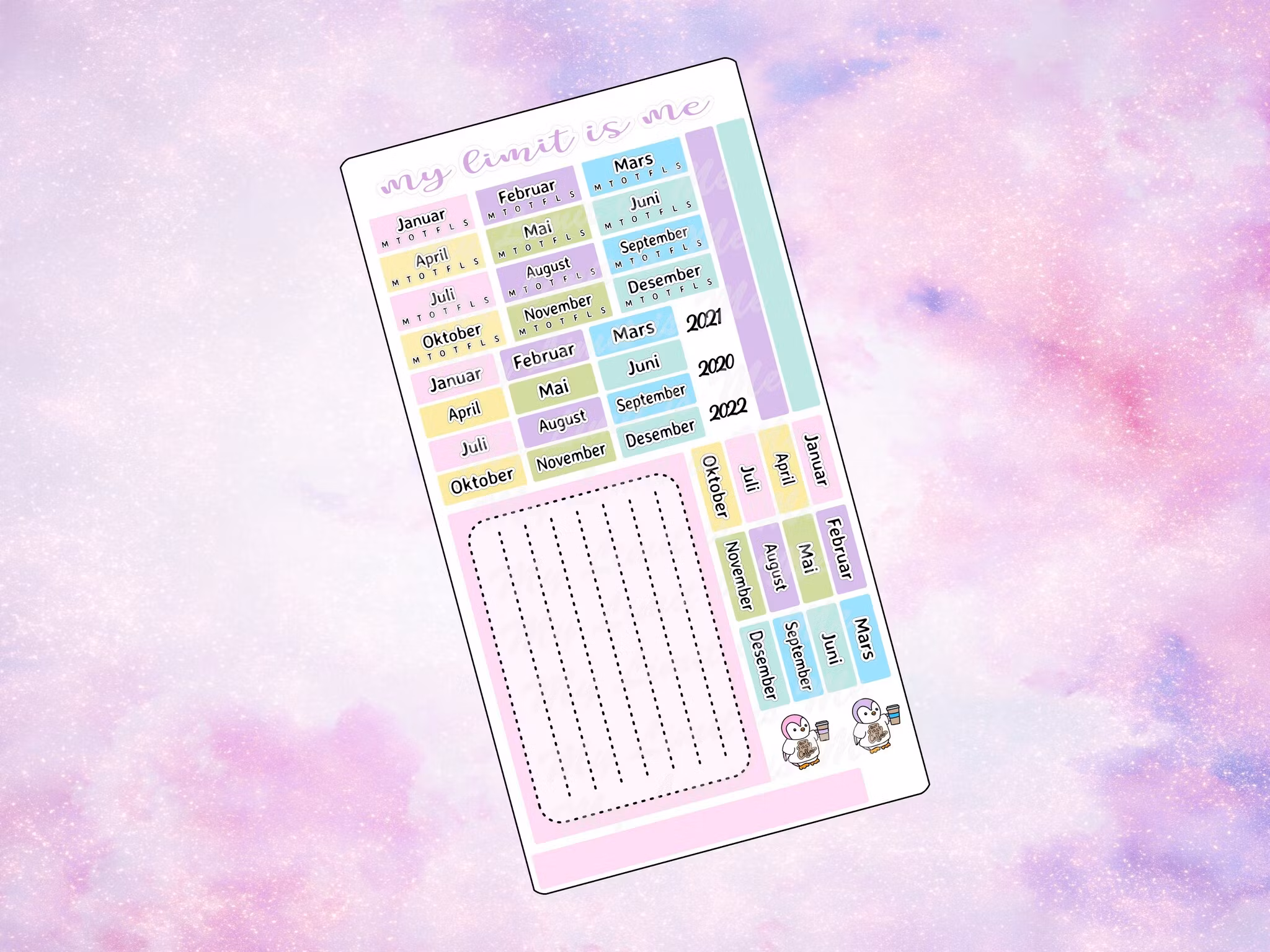 Hobonichi Weeks - 2025 Yearly overview