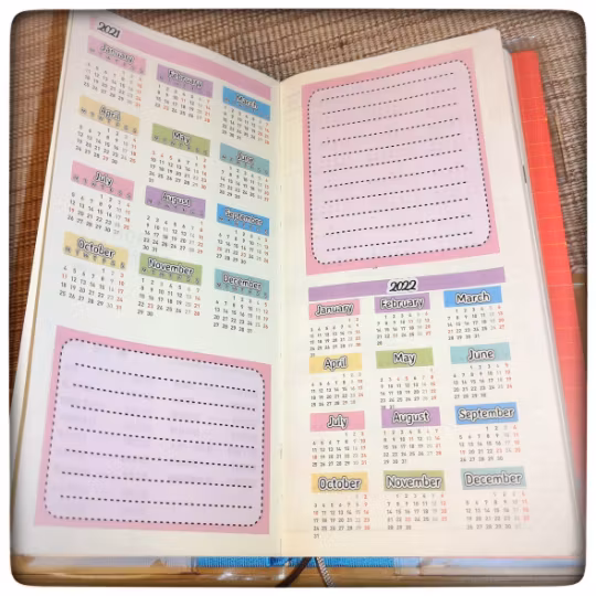 Hobonichi Weeks - 2025 Yearly overview
