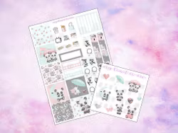 Hobonichi Cousin - Cute pastel Pandas