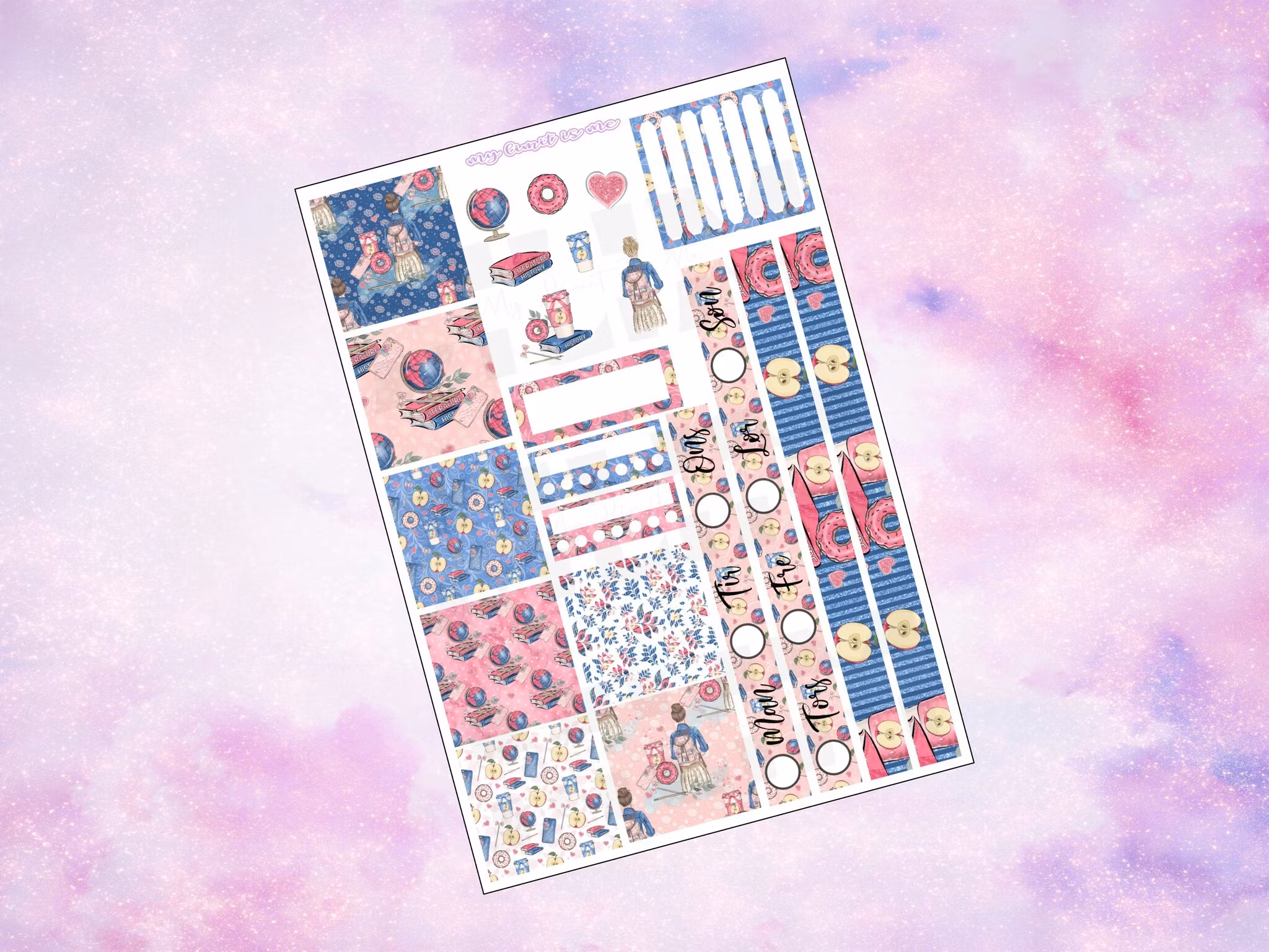 Hobonichi Cousin - School Pink and Blue