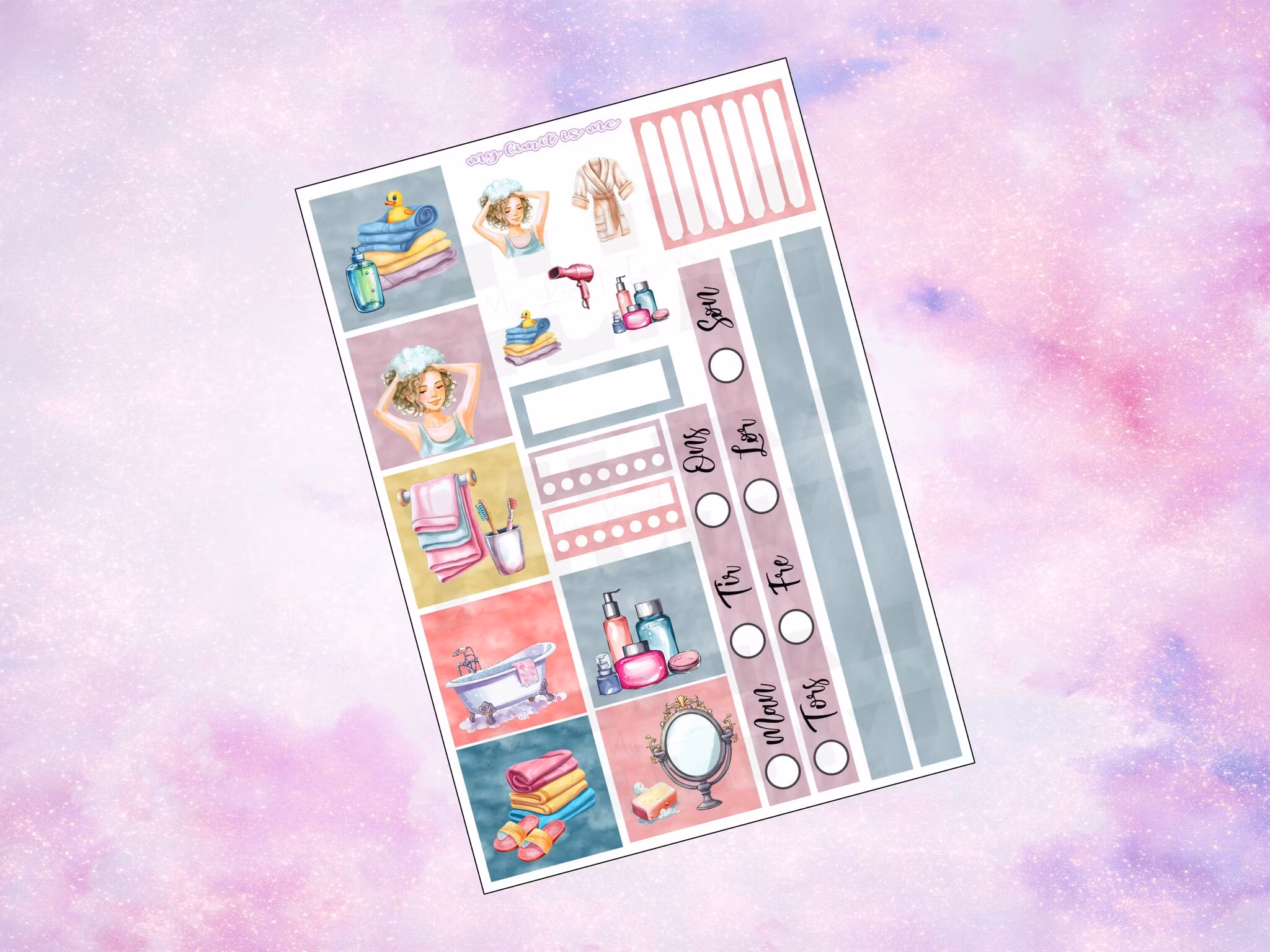 Hobonichi Cousin - Bathtime