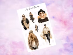 Fashion girls beige and black