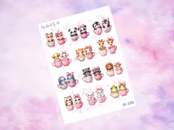 SS1002 Animal Couples in cups ♥