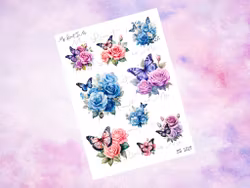 SS1017 Butterflies and roses