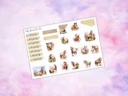 Bullet Journal - Horses
