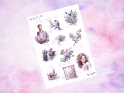 SS1025 Purple flowers