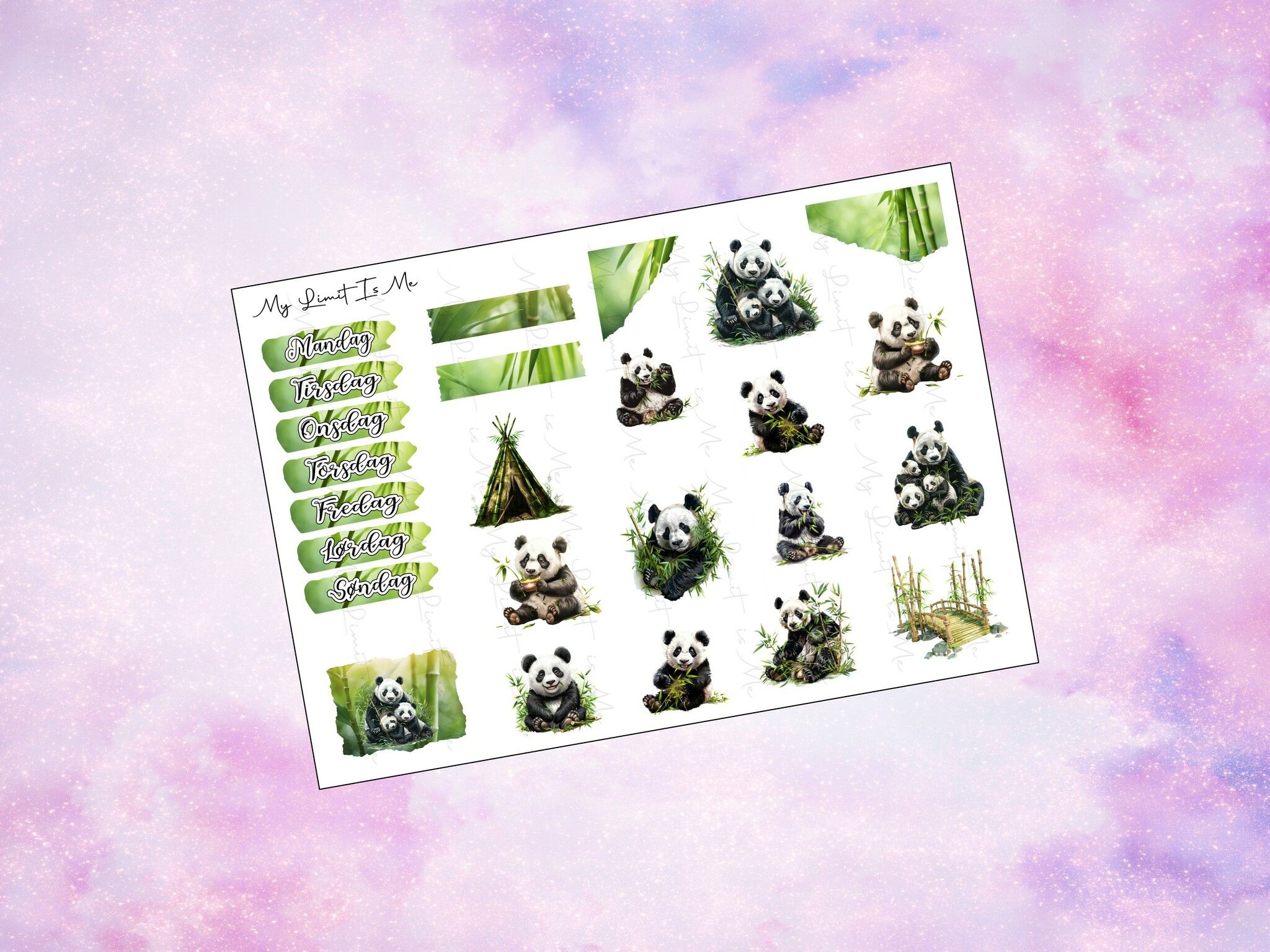 Bullet Journal - Pandas