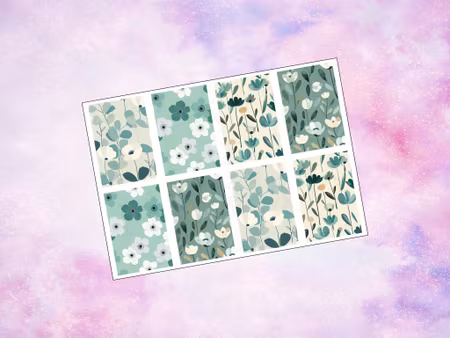 Happy Planner - HP1010 - Teal Flowers
