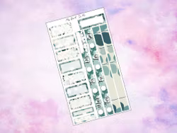 Hobonichi Cousin Mini Weekly - HC m1016 - Teal Flowers