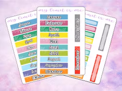 Hobonichi Cousin - Yearly months covers