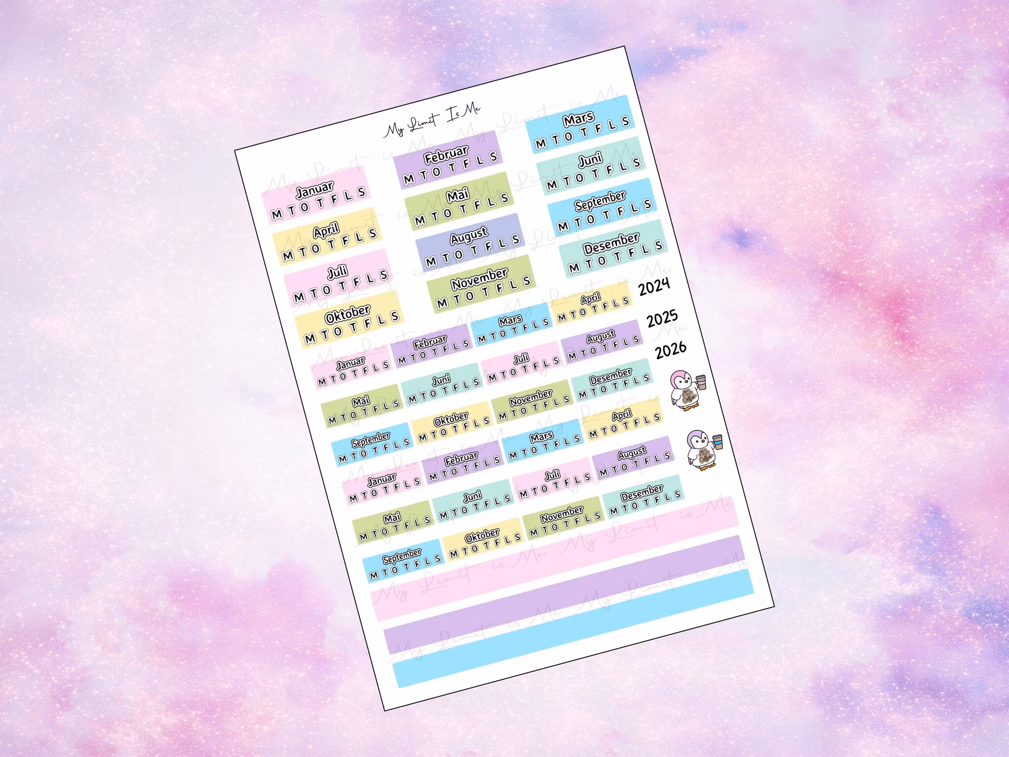 Hobonichi Cousin - 2025 Yearly Overview