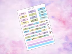 Hobonichi Cousin - 2025 Yearly Overview