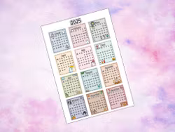 2025 "A5" Calendar