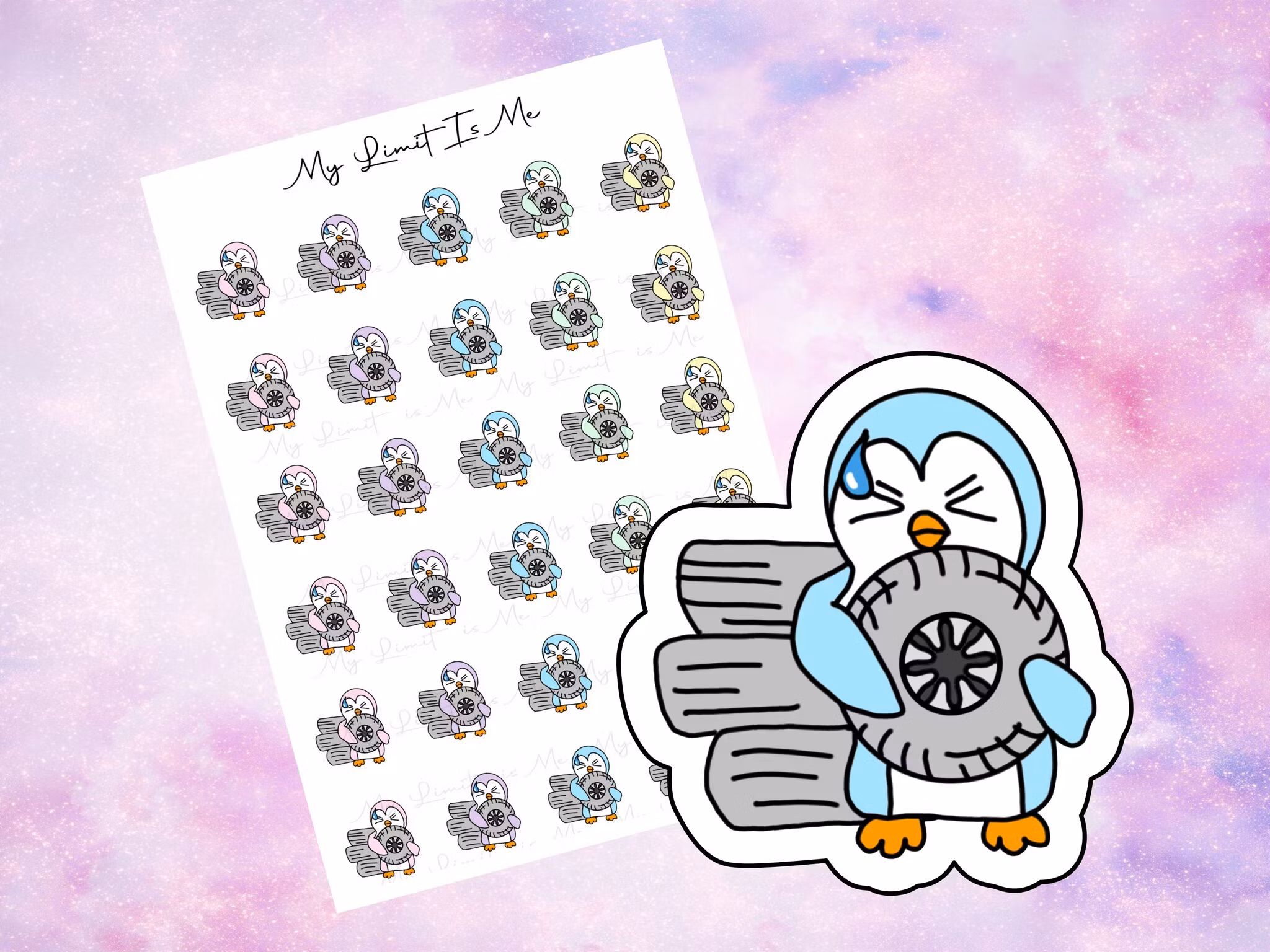 Change car tires penguins ♥